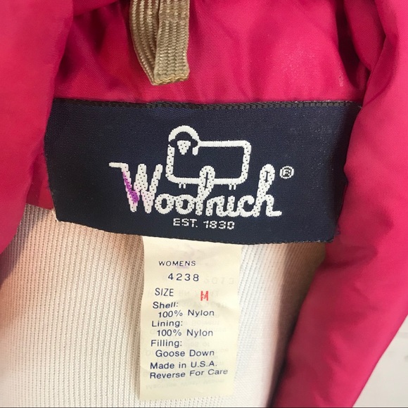 Woolrich Puffer Vest Pink Vintage Size M - Picture 6 of 7